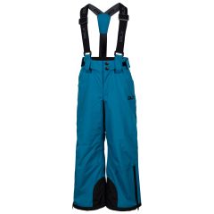Kids  Ski Trousers Benito in BLACK _ NAVY BLUE, Front view on model