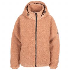 Trespass Womens Casual Sherpa Jacket Burly - DBU, Front view on mannequin