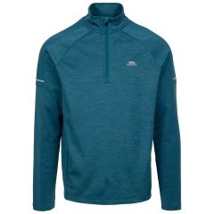 Trespass Mens Active Top Caldez in Bondi Blue Marl