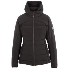 Women's Down Jacket Clientella in BLACK, Front view on mannequin