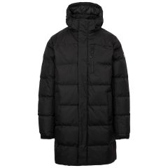 Trespass Mens Casual Jacket Clipster in Black, Front view on mannequin