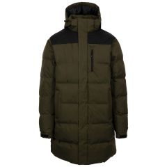 Trespass Mens Casual Jacket Clipster in Dark Vine, Front view on mannequin