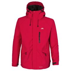 Trespass Men's Waterproof Windproof Jacket in Red Corvo