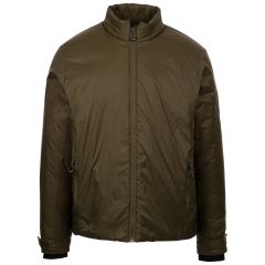 Mens Padded Casual Jacket Daggons in Dark Vine, Front view on mannequin