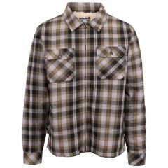 Trespass Mens Sherpa Lined Shirt Danehill, Front view on mannequin