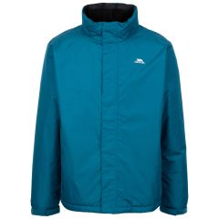 Trespass Mens Padded Jacket Tp75 Farmcott in Bondi Blue, Front view on mannequin