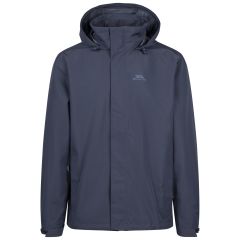 Trespass Mens Outdoor Casual Jacket Tp75 Farndish in Dark Flint, Front view on mannequin
