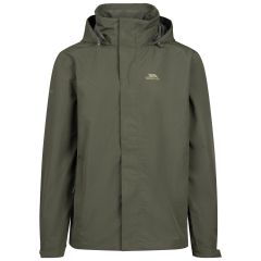 Trespass Mens Outdoor Casual Jacket Tp75 Farndish in Dark Vine, Front view on mannequin