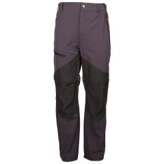 Trespass Men's Walking Trousers Gratwich in DARK GREY, Front view on mannequin