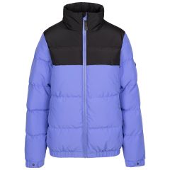 Trespass Women's Casual Padded Jacket Harding in Baja Blue, Front view on mannequin