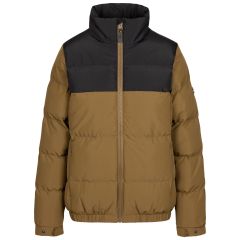 Trespass Women's Casual Padded Jacket Harding in Dark Olive, Front view on mannequin