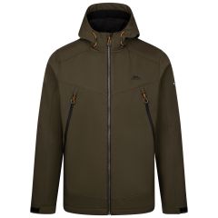 Mens Softshell Hooded Jacket  Hubbard in Dark Vine