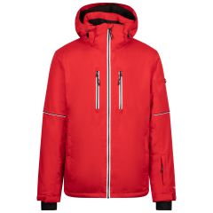 Trespass Mens Ski Jacket Joseph in Red, Front view on mannequin