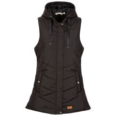 Trespass Women's Casual Gilet Juniper in BLACK, Front view on mannequin