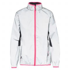 Trespass Womens Reflective Active Jacket in Light Grey Lumi