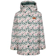 Trespass Kids Waterproof Jacket Rainstone in Cream, Front view on mannequin