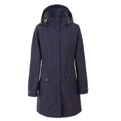 Rainy Day Women's Waterproof Jacket in Black, Front view on mannequin