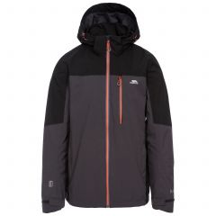 Tappin Men's Waterproof Jacket in Grey, Front view on mannequin