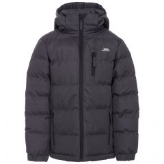 Tuff Boys' Padded Casual Jacket in Grey, Front view on mannequin