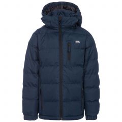 Tuff Boys' Padded Casual Jacket in Navy, Front view on mannequin