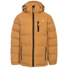 Tuff Boys' Padded Casual Jacket in Beige, Front view on mannequin