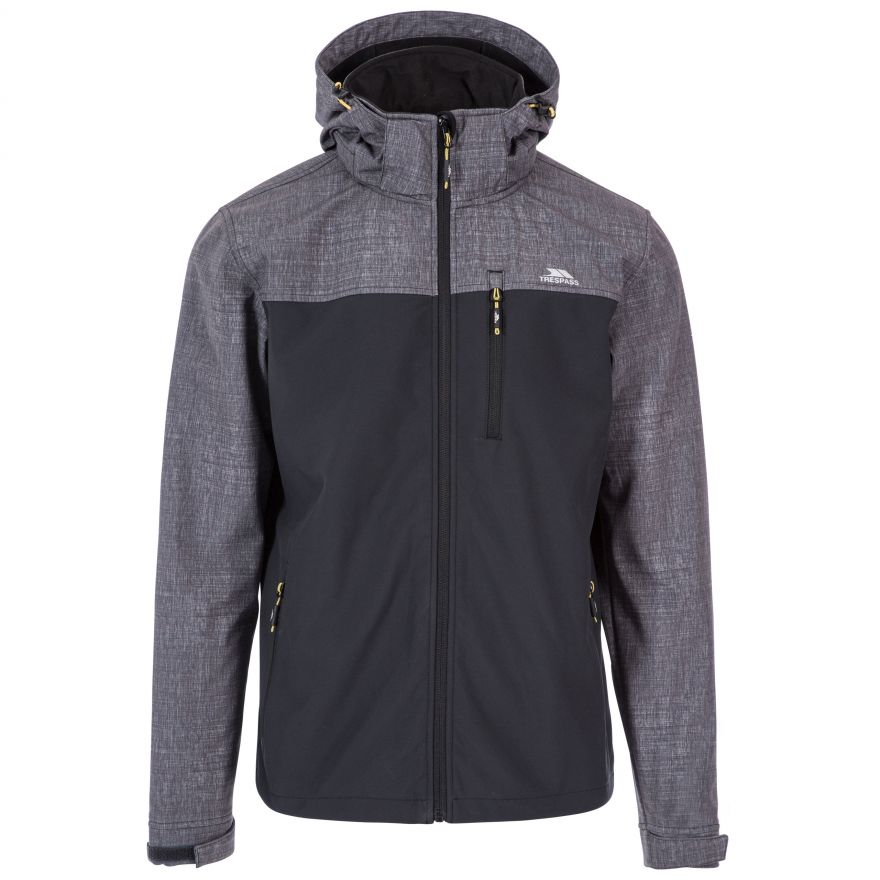 Trespass Strathy II heren Waterdichte softshelljas met afneembare capuchon