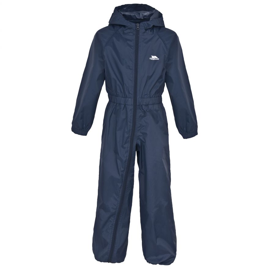 Trespass Kids Waterproof Breathable Rain Suit Button Trespass