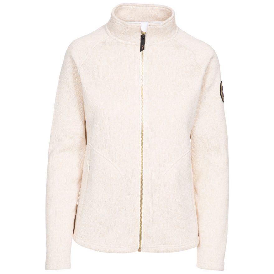 Trespass Dawn Ladies Cream Fleece Jacket Trespass