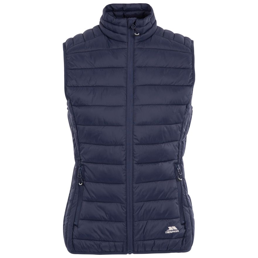 (トレスパス) Trespass レディース Audrey 中綿ベスト パフジャケット アウター TP6160 (ネイビー) Trespass Womens Padded Casual Jacket Audrey