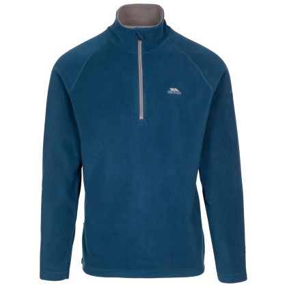 Trespass Mens 1/2 Zip Microfleece Blackford Midnight