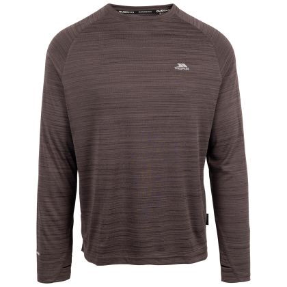 Mens Active Top Tp75 Adamo in Black Marl, Front view on mannequin