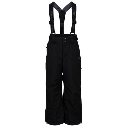 Kids  Ski Trousers Benito in BLACK, Front view on model