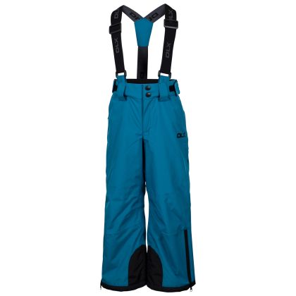 Kids  Ski Trousers Benito in BLACK _ NAVY BLUE, Front view on model