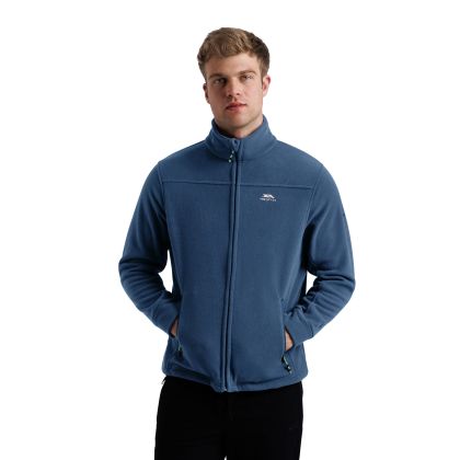 Trespass Mens Sueded Fleece Jacket in Navy Bernal