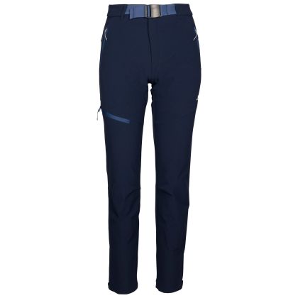 Womens Adventure Trousers Bernia in Navy, Front view on mannequin