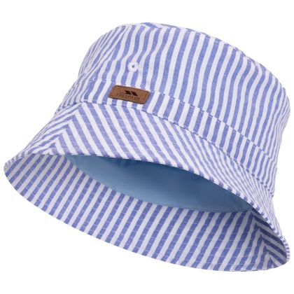Kids Bucket Hat Berwick in Bluetone Stripe, Hat at angled view