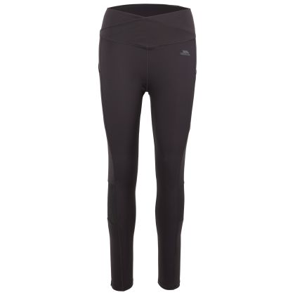 Trespass Women's Active Leggings Bibi in DARK GREY, Front view on mannequin