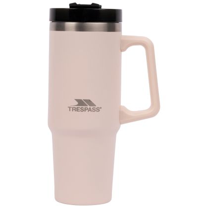 Trespass 30Oz Stainless Steel Mug Bigup in Dusty Pink, Front view