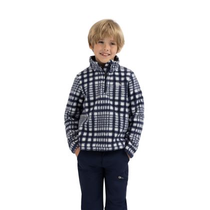 Kids Half Zip Fleece  Booker In Navy