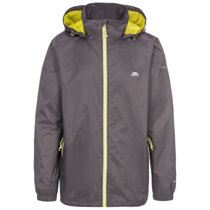 Briar Men's Waterproof Jacket in Grey, Front view on mannequin