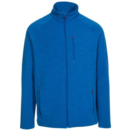 Brolin Men's DLX Fleece Jacket in Blue, Front view on mannequin