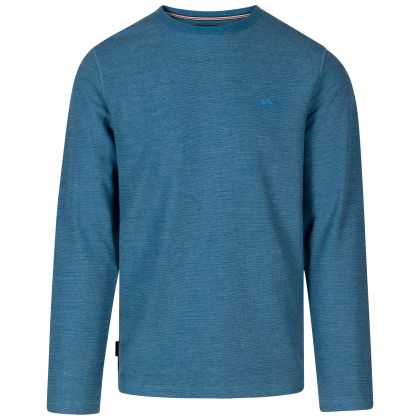 Mens Casual Sweater Calverley in Bondi Blue Marl