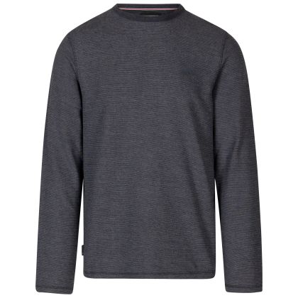 Mens Casual Sweater Calverley In Dark Flint Marl
