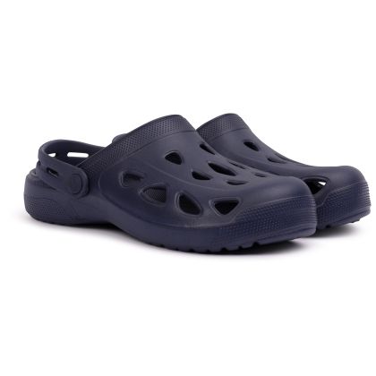Unisex Walking Sandals Charter in NAVY, Angled view of footwear