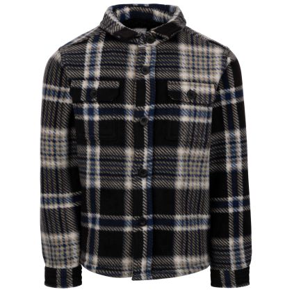 Trespass Boys Casual Shirt Checkley in Black Check