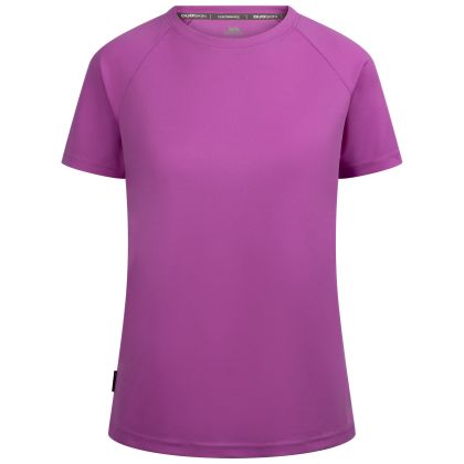 Womens Duoskin Sports Top Claudette in DEEP PINK, Front view on mannequin