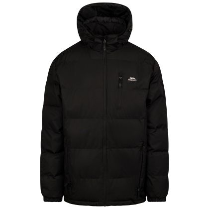 Trespass Mens Hooded Padded Casual Jacket in Black Clip