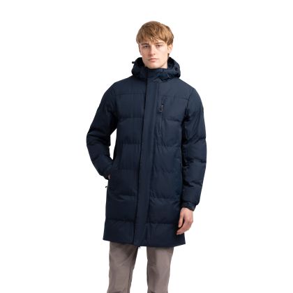 Trespass Mens Casual Jacket Clipster in Navy, Front view on mannequin