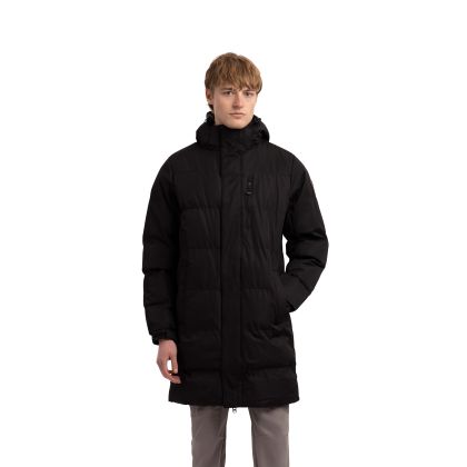 Trespass Mens Casual Jacket Clipster in Black, Front view on mannequin