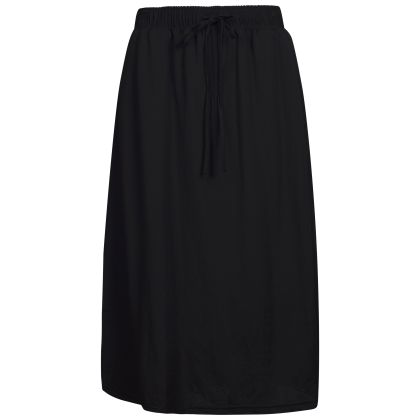 Womens Casual Skirt Connie in BLACK, Front view on mannequin